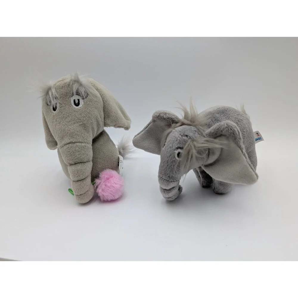 Manhattan Toys Dr Seuss Horton Elephant Mini Puppet 5 Inch 2008 Plush Lot‎